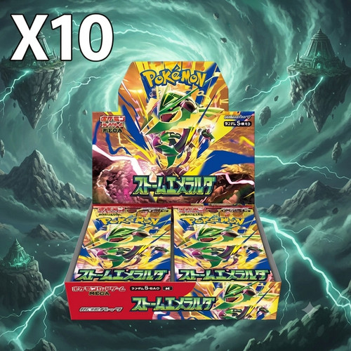 Storm Emeralda Booster Box 10X Wholesale Bundle Japanese Pok&eacute;mon US Seller PSL