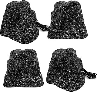 STUDIOFINIX 6.5'' 800W Bluetooth Outdoor Rock Speakers System Waterproof Wired IPX7 with Superior Timbre. Ideal for Garden, Pool Area, Patio & Park (2 Pair)