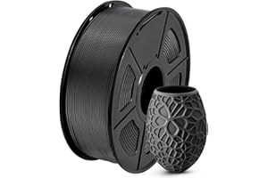 SUNLU PLA 3D Printer Filament PLA Filament 1.75mm, Neatly Wound 3D Printing Filament 1.75mm, Dimensional Accuracy +/- 0.02 mm, Fit Most FDM 3D Printers, 1kg Spool (2.2lbs), Black
