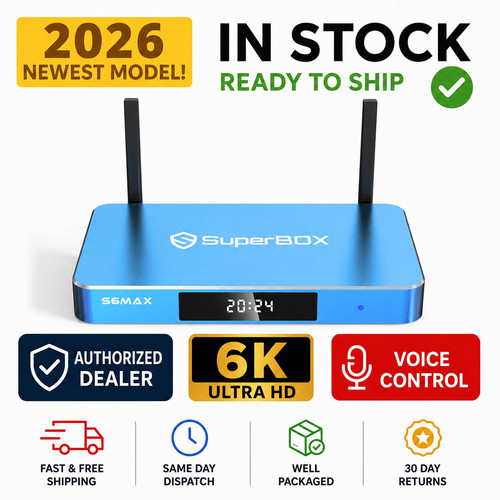 SuperBox S6 Max 24/7 Call Support Authorized Distributor Same Day Shipping