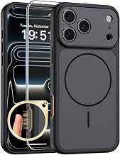 SUPFINE Magnetic for iPhone 17 Pro Case, Dual-Tone - Black