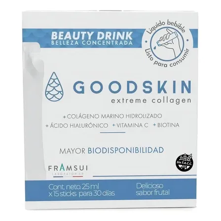 Suplemento Framsui laboratories Goodskin sabor frutal 15 Sticks