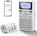 SUPVAN E11 Keyboard & Bluetooth Label Maker Machine with 4 Tapes