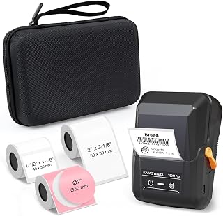 SUPVAN T50M Pro Bluetooth Label Maker Machine with 3 Tapes & Case