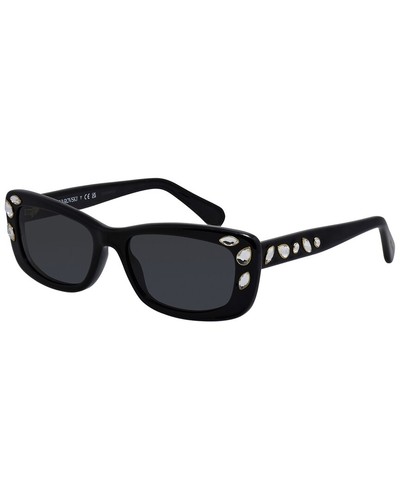 Swarovski Women's Sk6008 54Mm Sunglasses Women's Black