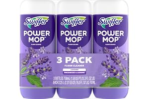 Swiffer PowerMop Floor Cleaning Solution with Lavender Scent, Triple Pack