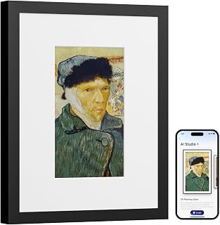 SwitchBot AI Art Frame 7.3'', Electronic Ink Picture Frame, Wireless Digital Photo Frame, Long Battery Life, Alexa Compatible, Wall Decoration, Home D&eacute;cor, AI-Generated Art, Gift for Art Lovers
