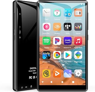 SWOFY 96GB MP3 Player with Bluetooth and WiFi- D26 5" HD Full Touch Screen MP3 Player with Spotify, Amazon Music,YouTube,Pandora,Libby,Android MP4 Music Player for Kids