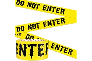 SWRT Halloween Decorations Caution Tape, 2In x 90Ft Halloween Tape | Scary Warning Tape Decorations for Halloween Party Indoor Outdoor, Hazard Tape for Haunted Houses, Door, Danger Areas Decor