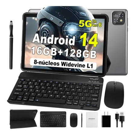 Tablet Android 14 10.1' Hd 16+128gb Ram Wifi 6 Octa-core