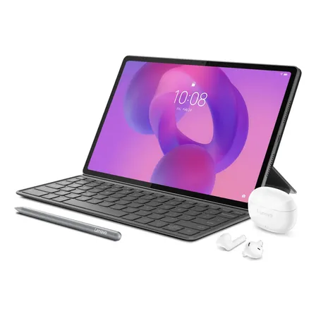 Tablet Idea Tab Plus 12 2.5k Teclado + L&aacute;piz + Earbuds Plateado