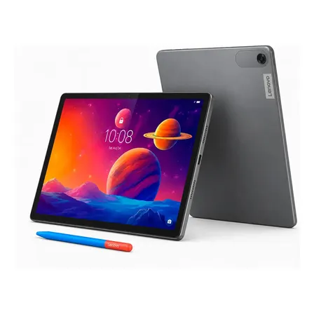 Tablet Lenovo 10'' 64gb 4gb Pen y Funda Con Soporte Antigolpes Incluida Android 14 Wifi Bluetooth Full Hd Luna Grey
