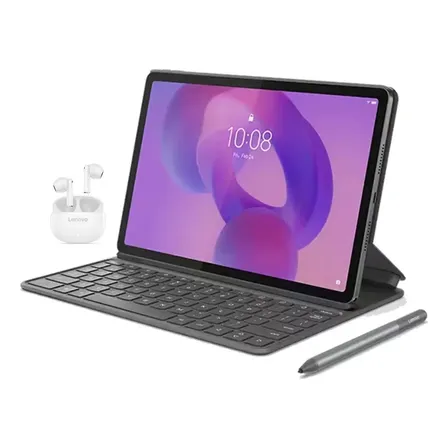Tablet Lenovo Idea Tab 11 8gb + 128gb Ufs, Android 15, Teclado Folio + Tab Pen Plus + Auriculares Lenovo, Color Polar Blue