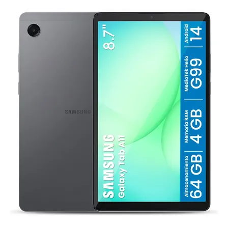 Tablet Samsung Galaxy Tab A11 64gb 4gb 8.7'' + Gris Oscuro