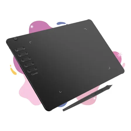 Tableta Gr&aacute;fica Digitalizadora Carrello ArtPad 6 Pro 16.384 Niveles L&aacute;piz EMR Sin Bater&iacute;a 10 Teclas USB-C Windows Mac Android