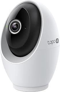 Tapo 4K Indoor Pan/Tilt Wired Security Camera - Works as a Baby Monitor, Person/Pet Detection, Facial Recognition, 360&deg; AI Motion Tracking, Subscription-Free Local Storage or Optional Cloud, C260