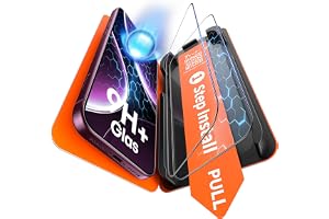 TAURI 2 Pack for iPhone 18 Pro Max Screen Protector, 1-Step Install | Auto Dust Removal, Full Coverage, Anti-Scratch Bubble-Free, (Ultra HD) Military-Grade 9H+ Tempered Glass for iPhone 18 ProMax
