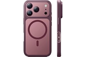 TAURI for iPhone 18 Pro Max Case, Compatible with MagSafe, Burgundy | (Full Camera Protection) Camera Control Cover Military-Grade Protection Magnetic Phone Case for iPhone 18 ProMax