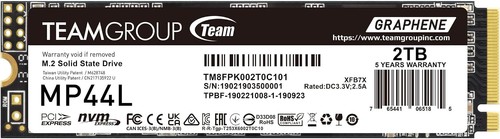 TEAMGROUP MP44L 2TB SLC Cache NVMe PCIe Gen 4 M.2 Laptop Desktop Internal SSD