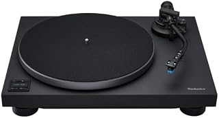 Technics Turntable, Premium Class HiFi Record Player with Coreless Direct Drive Motor and Bluetooth, Stable Playback, Audiophile-Grade Cartridge and Precision Tonearm, SL-40CBT-K, Aluminum