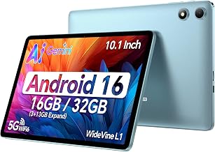 TECLAST Android 16 Tablet 10 Inch FHD, 5G WiFi Dual Camera 16GB+32GB 2TB