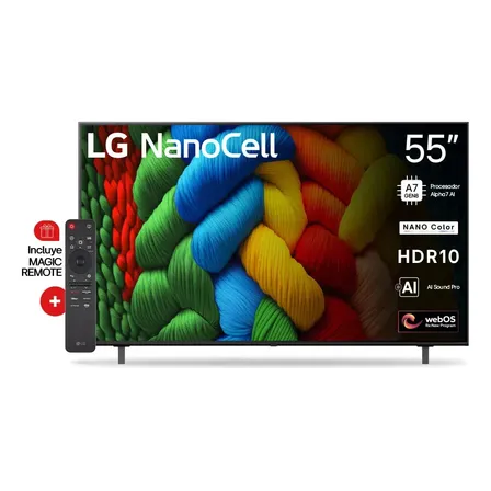 Televisor LG NanoCell AI 55 Pulgadas Smart 4K - 55NANO80ASA