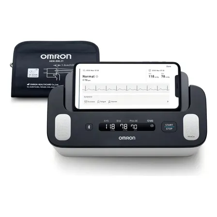 Tensi&oacute;metro Digital De Brazo Omron Complete Hem-7530t Ecg Color Negro