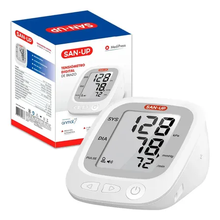 Tensi&oacute;metro Digital De Brazo San-up Medipress 192 Mediciones Blanco