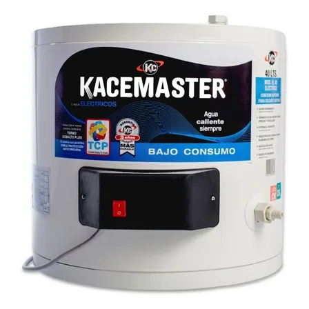 Termotanque El&eacute;ctrico Kacemaster 40 Litros Conexion Superior Blanco
