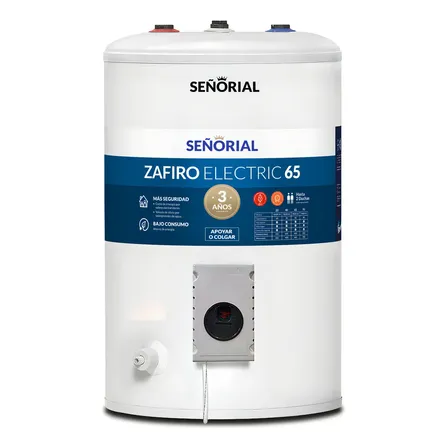Termotanque el&eacute;ctrico Se&ntilde;orial TESZ-65 zafiro Blanco 50 litros Superior