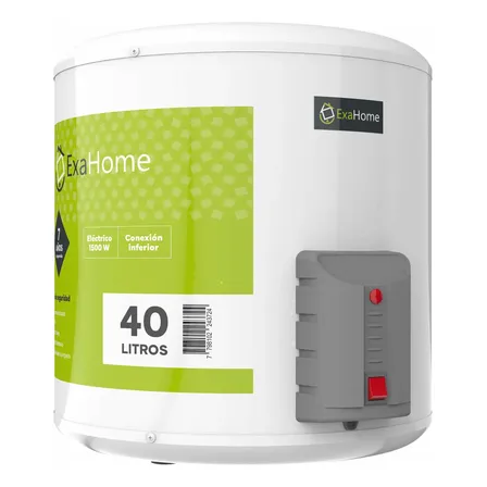 Termotanque Exahome Electrico 40 Litros Carga Inferior 1500w Color Blanco