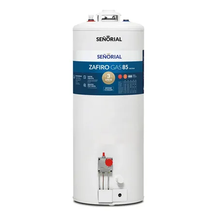 Termotanque Multigas Se&ntilde;orial TSZP1-85 Zafiro Color Blanco 83 Litros