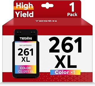 TESEN 261XL Color Ink Cartridges Replacement for Canon 261 CL-260XL CL-261 XL High Yield for TS6400 TS6420 TS6420a TR7000 TR7020 TR7020a TS5300 TS5320 Printer Ink Cartridge(1 Tri-Color)