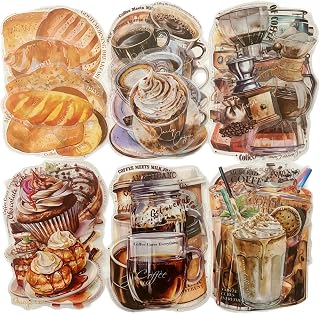 TIAMECH Full Cup of Coffee Time Large Iced Hot Tool PET Stickers