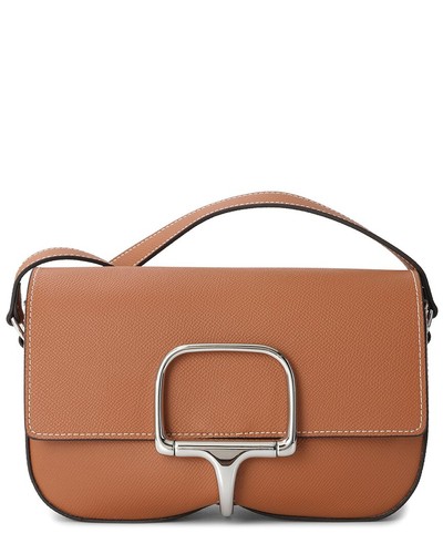 Tiffany & Fred Paris Smooth Leather Crossbody Women's Brown