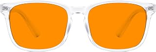 TIJN Blue Light Blocking Glasses Dual AR Coatings Amber Orange Lens for Computer Gaming