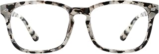 TIJN Blue Light Blocking Glasses for Women Men Square Frame Nerd Eyeglasses Anti Blue Ray Computer Screen Glasses