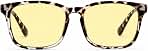 TIJN Gaming Glasses Blue Light Blocking Glasses for Women Men Nerd Eyeglasses Screen Fatigue Anti UV Glare (Leopard(Gaming Glasses))