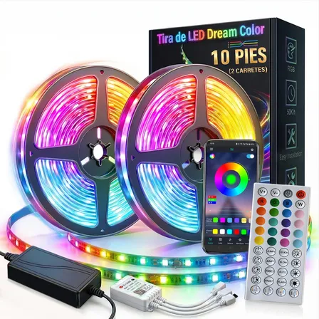 Tira Led Rgb 10m Ip65 Control Remoto Liora 5050 Luces Tv B Rgb