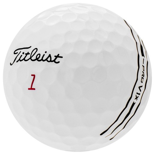Titleist pro V1x Left Dash Enhanced Alignment, Pristine Used Golf Balls, 12 Pack