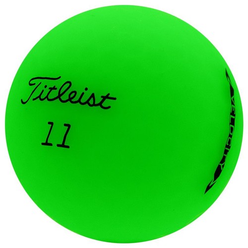 Titleist Velocity Matte Green Golf Balls in Pristine Condition, 1 Dozen