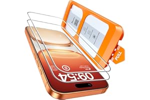 TOCOL for iPhone 17 Pro Max Screen Protector/iPhone 16 Pro Max Screen Protector 6.9-Inch Instant Installation Tempered Glass HD Clear Full Coverage Protection Case Friendly 2 Pack