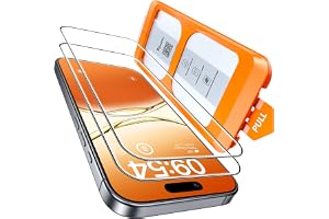 TOCOL for iPhone 17 Screen Protector 6.3 inch 9H Hardness Military Grade Shatterproof HD Tempered Glass for Full Coverage Protection 2 Pack