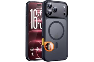 TOCOL for iPhone 18 Pro Case, Compatible with MagSafe, Black | Built-in Magnets, Camera Control Cover, Full Camera & Military-Grade Protection Anti-Slip Slim Translucent Matte Phone Case