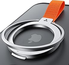 TORRAS 2025 Upgrade (Gen 6.0) Magnetic Phone Grip Holder Kickstand with Braided Strap, Fit for MagSafe Ring Removable, for iPhone 17 16,15, 14, 13 12 Pro/Max Samsung, Google (Silver), Ostand Ring