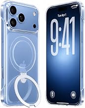 TORRAS Frameless & Slim for iPhone 18 Pro Case with Magnetic Stand, Clear | Non-Yellowing, Fit for MagSafe, Frameless with Thin Open-Edge Fit, Ultra Slim, 6.3'', Drop Protection