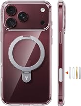 TORRAS for iPhone 18 Pro Case Clear, Magnetic Stand, 4X Military Protection | Fit for MagSafe, Slim Phone Case for iPhone 18 Pro with Kickstand, Camera Control, Anti-Yellowing Phone Cover 6.3", Daily Use