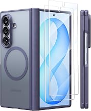 TORRAS Magnetic Shockproof for SamsungGalaxy Z Fold 8 Ultra Case Slim Clear | 2x Screen Protector Included, Fit for MagSafe, 4X Military Grade Hinge Protection, Anti-yellowing Diamond for Fold 8 Ultra