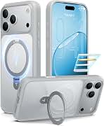 TORRAS Magnetic Stand for iPhone 18 Pro Max Case, Hands-Free, Silver Gray