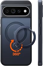 TORRAS Q3 Spin for Google Pixel 11 Pro Case with 360 Magnetic Stand Black | Fit for MagSafe, Military Drop Protection, Compatible with Pixelsnap, Slim Profile with Built-in Kickstand, Translucent Black